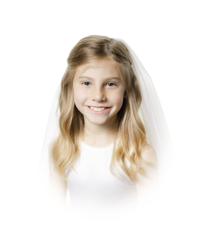 First communion portrait
