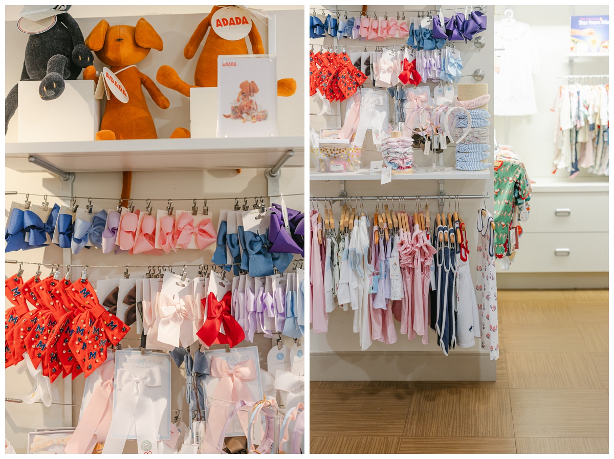 Bow and accessories section at Lolly Garden Tulsa.